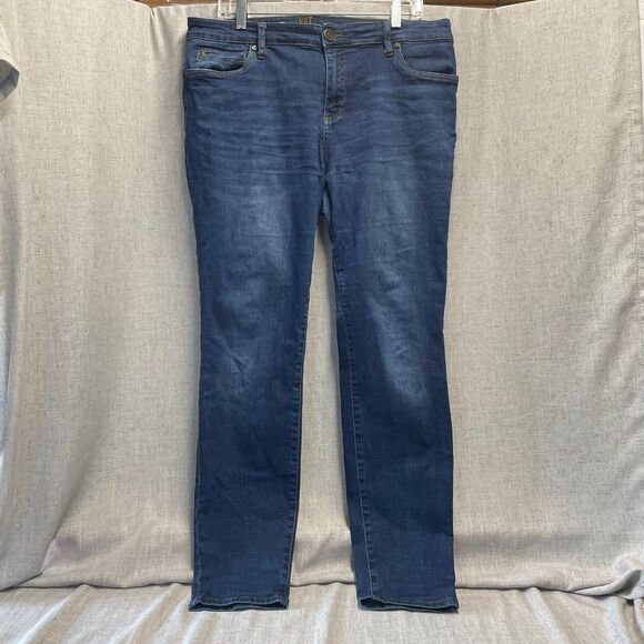 Kut from‎ the Kloth Sienna Skinny Denim Blue Jeans Women’s Size 14 - Picture 3 of 8